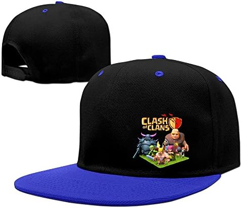 Hotboy19 Clash Supercell Clan Sunbonnet Sun Protection Hat Snapback Flat Bill Cap RoyalBlue