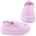 Luna Kicks Light Pink Ballet Print Bedroom Slippers for Toddler Girls