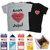 Anak Jujur半袖Tシャツ2枚組【グレーブラック】