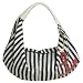 Murval Anchor Sequined Striped Canvas Small Hobo