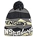 NHL Pittsburgh Penguins Men's Face-Off Cuffed Pom Knit Cap, One Size, Gray