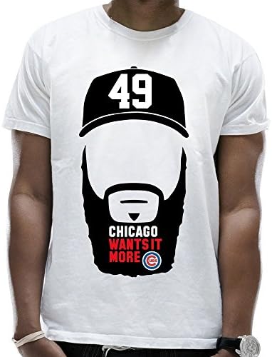 Men's Jake Arrieta Chicago Cubs 49 T-Shirts White XX-Large