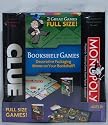Monopoly and Clue Board Game Set - Decorative Bookshelf Edition