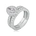 1 1/2ct Marquise Diamond Bridal Set in 14k White Gold (GH I2 sizes 5 -9)