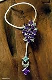 Amethyst and blue topaz necklace, 'Charisma'
