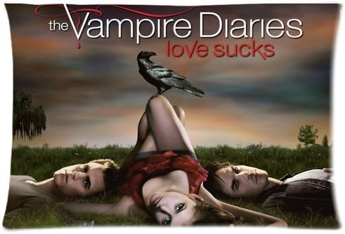 Custom Popular The Vampire Diaries Love Story 20*30 inch Zippered Pillowcase Good Quality Ian Somerhalder Paul Wesle Nina Dobrev Two Sides Printed Pillow Covers