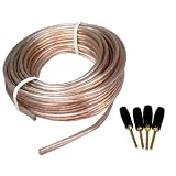Cables Unlimited AUD-5620-25 Pro A/V Series 16AWG Speaker Wire with Pins (25 Feet)