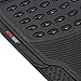 MotorTrend 100% Odorless Clean Rubber Car Floor Mat Set for Maximum Weather Protection (Matte Black) -Semi Custom Fit