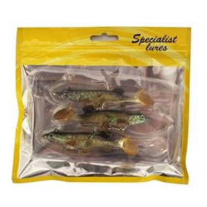 fishing bait hooks PACK OF 3PC, 10CM PIKE SOFT BAITS