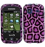 Purple Leopard Hard Case Cover Protector for Samsung Trender M380