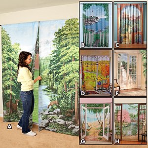 Kitchen: OUTDOOR VIEW CURTAINS