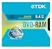 TDK Systems DVD-RAM 9.4GB TYPE IV 2X-DS ( DVD-RAM94Y4BX )
