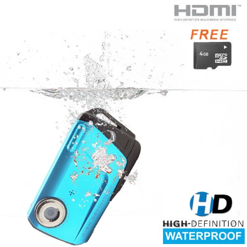 SVP Aqua HDV1000(with Micro4GB) Blue Waterproof Digital Camcorder