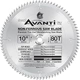 Freud TK706 Avanti 10-Inch 80 Tooth TCG Non-Ferrous Metal Cutting Saw Blade with 5/8-Inch Arbor