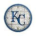 Kansas City Royals 12-Inch Art Glass Clock