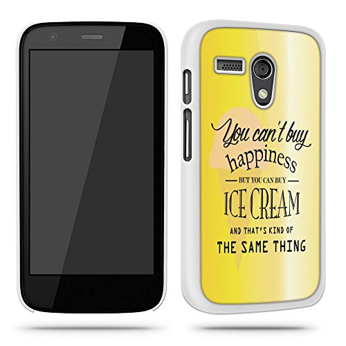 Cant Buy Happiness Quote Cool Fun Phone Case Shell for Motorola Moto G