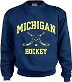 Michigan Wolverines Perennial Hockey Crewneck Sweatshirt