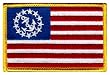 US Yacht Ensign Embroidered Patch American Flag Boating Naval Emblem