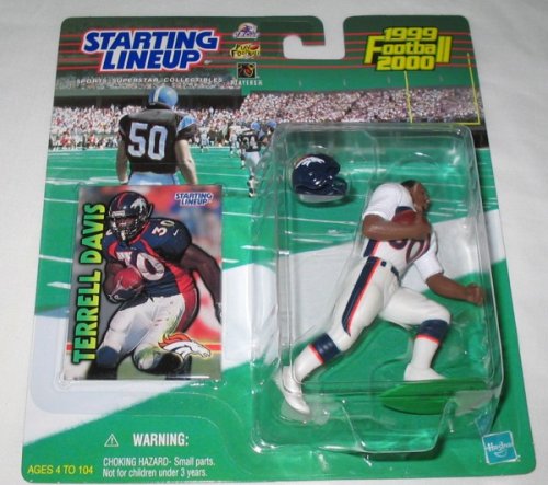 NFL Action Figure: 1999 Terrell Davis NFL Starting Lineup-NFL Action Figure-National Football League Action Figure-National Football League Figures-NFL Figures-National Football League-NFL