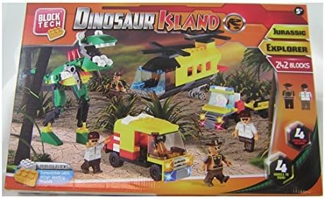 Block Tech Dinosaur Island - Jurassic Explorer - 242 Blocks