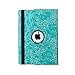 iPad Air 2 Case, TabPow [360 Degrees][Flip][Smart Case] PU Leather Flip Case [Magnetic Closure] Smart Cover with Stand [Auto Sleep/Wake] for Apple iPad Air 2/ iPad 6th Generation, Grapevine Turquoise