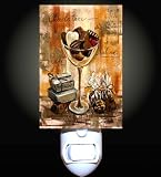 Sweet Treats in Wine Glass Decorative Night Light