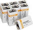 AmazonBasics 9 Volt Everyday Alkaline Batteries (8-Pack)