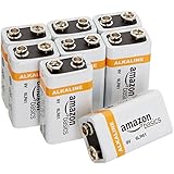 AmazonBasics 9 Volt Everyday Alkaline Batteries (8-Pack)