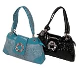 Snake Skin Embossed Small Handbag w/ Double Handles By Eliebags