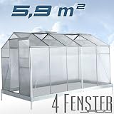  5,9m² Gewächshaus...