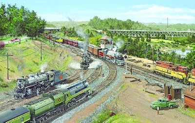 Busy Bay View 550pc Jigsaw Puzzle by Larry Fisher