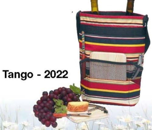 Picnic Gift Tango Insulated Two Bottle Carrier in Red Stripe - Picnic Gift 2022-RS