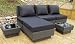 6tlg. Loungegruppe Gartenmöbel Polyrattan grau/schwarz TOP NEUHEIT!