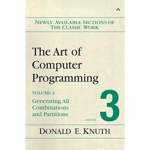 The Art of Computer Programming Vol. 4, Fascicle 3: Generating All Combinations and Partitions