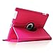 Fintie Rotating Case for iPad 4 3 2 (Old Model) 9.7 inch Tablet - 360 Degree Rotating Smart Stand Protective Cover Auto Wake/Sleep for iPad 4th Gen Retina Display, iPad 3 & iPad 2, Magenta