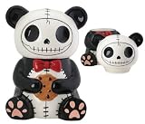 Cute And Creepy PANDIE Panda Bear Skull Cookie Jar