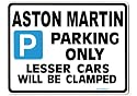 ASTON MARTIN Car Parking Sign- Gift for DB 6 V8 DB6 VANTAGE 2 4 model owner- Size Large 205 x 270mm