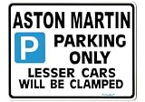 from ParkingSign ASTON MARTIN Car Parking Sign- Gift for DB 6 V8 DB6 VANTAGE 2 4 model owner- Size Large 205 x 270mm