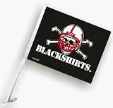 Nebraska Cornhuskers (Black Shirts) Car Flags - 1 Pair