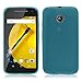 Cbus Wireless Matte Finish TPU Rubber Gel Case / Cover for Motorola Moto E 2nd generation (2015) - Semi Transparent Blue