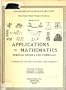 Applications of Mathematics Through Models and Formulas (Motivated Math Project Activity Books)