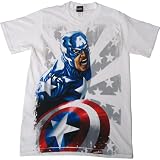  : Captain America Star Man Mens T-Shirt