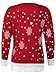 Forever Womens Rudolph Reindeer Print Snowflake Christmas Jumper (ML-10/12, Red)