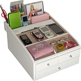 Office Products : Madison Charging Valet Organizer in High Gloss Piano White Finish