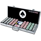 Trademark Poker 4 Aces 500 11.5G Poker Chip Set with Aluminum Case