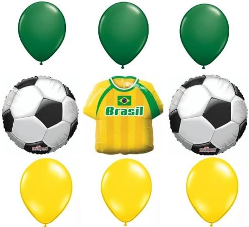 Brasil World Cup Soccer Party Balloon Kit