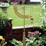 Conant Custom Jeffersonian Garden Rain Gauge with Antique Brass Finish