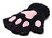 Odema Womens Bear Plush Cat Paw Claw Glove Soft Winter Fingerless Mitten Gloves
