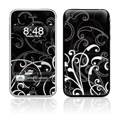 Apple iPhone 3G Gehäuse Skin Design Schutzfolie + Wallpaper - B&W Fleur