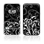 Apple iPhone 3G / 3Gs Geh�use Skin Design Schutzfolie + Wallpaper - B&W Fleur